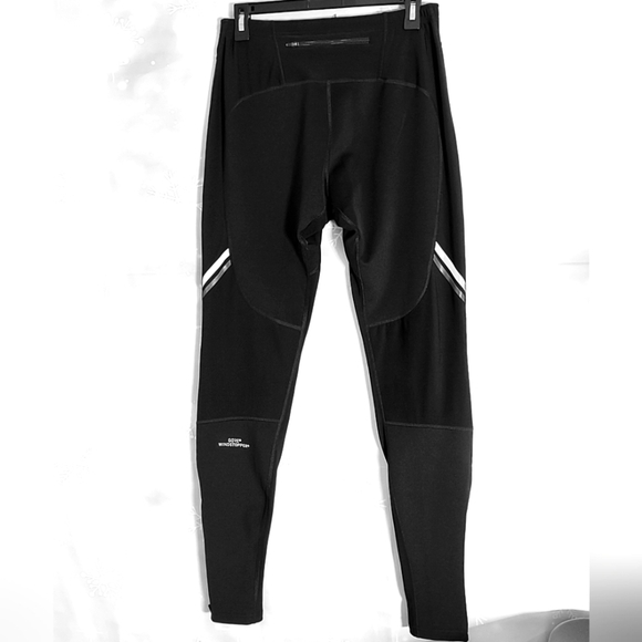 GORE WIND STOPPER RUNNING LEGGINGS ELASTIC WAIST ANKLE ZIP WOMEN'S SIZE L - Picture 2 of 10